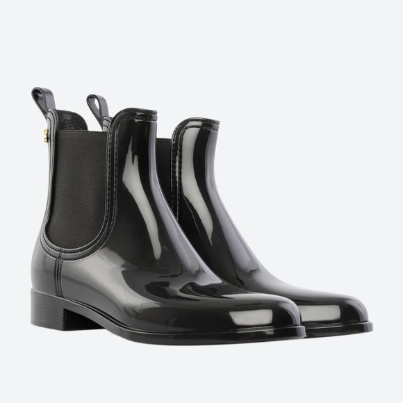 Lemon Jelly black Comfy Chelsea ankle rain boots - 38 (US 8) NWOT - Picture 3 of 8